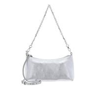 Coccinelle Pelle borsa a tracolla Aura Mini Bag Grained Leather Silver argentato