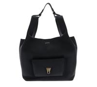 Coccinelle Pelle borsa a tracolla Beat Shopping Double Grainy Leather Handbag Noir/Cognac nero