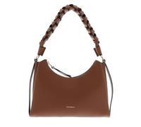 Coccinelle Pelle borsa a tracolla Boheme Grana Double Shoulder Bag Cognac/Noir marrone
