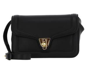 Coccinelle Pelle borsa a tracolla borsa da sera Marvin Twist Smooth Handbag Noir nero