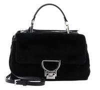 Coccinelle Pelle borsa a tracolla borsetta Arlettis Synthetic Fur Handbag Noir/Noir nero