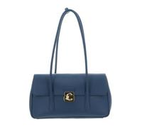 Coccinelle Pelle borsa a tracolla borsetta C-Me Lock Handbag Grained Leather Deep Blue