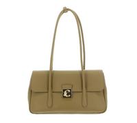 Coccinelle Pelle borsa a tracolla borsetta C-Me Lock Handbag Grained Leather Seagrass cachi