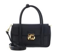 Coccinelle Pelle borsa a tracolla borsetta C-Me Lock Mini Bag Grained Leather Noir nero