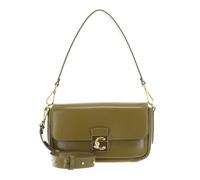 Coccinelle Pelle borsa a tracolla borsetta C-Me Lock Shiny Smooth Handbag Leather Seagrass cachi