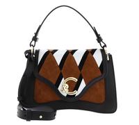 Coccinelle Pelle borsa a tracolla borsetta C-Me N.Geo.Pat Handbag Multi Cognac/Noir multicolore