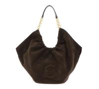 Coccinelle Pelle borsa a tracolla borsetta Smash Suede Bim Shoulder Bag Fango/Fango verde scuro