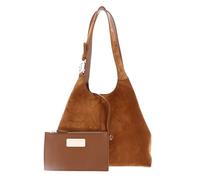 Coccinelle Pelle borsa a tracolla C-Easy Handbag Suede Cognac/Cognac marrone