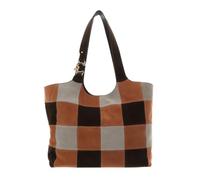 Coccinelle Pelle borsa a tracolla C-Easy Handbag Vichy Suede Pat. / Smo. Le. Mul. Robin/Fango multicolore