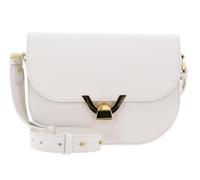 Coccinelle Pelle borsa a tracolla Dew Crossbody Grained Leather Blanco avorio