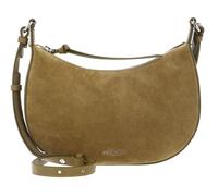 Coccinelle Borsa a Tracolla Fujiko Suede, Camoscio, Colore Seagras, Tracolla Regolabile, Tasca Interna con Zip, Stile Casual