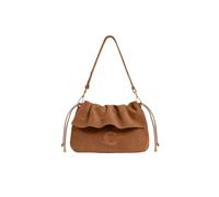 Coccinelle Pelle borsa a tracolla Lidia Handbag Suede Leather/Smooth Leather Cognac/Cognac marrone chiaro