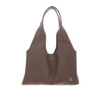 Coccinelle Pelle borsa a tracolla Nell Handbag Grained Leather Warm Taupe grigio talpa