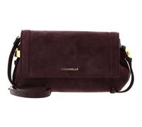 Coccinelle Pelle borsa a tracolla Thess Mini Bag Suede Leather/Grained Leather Berry/Berry viola scuro