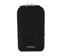 Coccinelle Pelle borsa per cellulare Flor Hi-Tech Phone Bag Noir nero