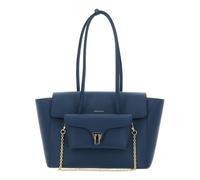 Coccinelle Pelle borsa shopper borsa a tracolla Double Beat Grained Leather Handbag Deep Blue