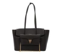 Coccinelle Pelle borsa shopper borsa a tracolla Double Beat Grained Leather Handbag Fango verde scuro