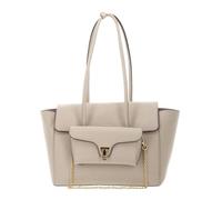 Coccinelle Pelle borsa shopper borsa a tracolla Double Beat Grained Leather Handbag Sandshell beige