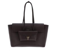 Coccinelle Pelle borsa shopper borsa a tracolla Double Beat Shopper Brunette marrone scuro