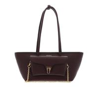 Coccinelle Pelle borsa shopper Double Beat Grained Leather Handbag Berry viola scuro