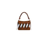 Coccinelle Pelle borsetta borsa a tracolla Boheme New Geomet.Patch Handbag Multi Cognac/Cognac marrone