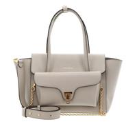 Coccinelle Pelle borsetta borsa a tracolla Double Beat Grained Leather Handbag Eucalipto grigio chiaro