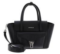 Coccinelle Pelle borsetta borsa a tracolla Double Beat Grained Leather Handbag Noir nero