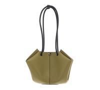Coccinelle Pelle borsetta borsa a tracolla Kamy Handbag Smooth Leather Seagrass/Noir cachi