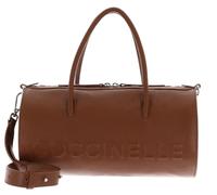 Coccinelle Pelle borsetta borsa a tracolla Myrtha Maxi Log Handbag Cognac marrone