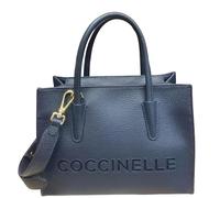 Coccinelle Pelle borsetta borsa a tracolla Myrtha26 Handbag Grained Leather Midnight Blue blu scuro