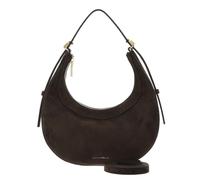 Coccinelle Pelle borsetta borsa a tracolla Whisper Mini Bag Suede Leather/Grained Leather Fango grigio talpa