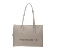 Coccinelle Myrtha Borsa shopper Vera Pelle 36 cm bianco