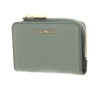 Coccinelle Pelle porta carte di credito Metallic Soft Credit Card Holder Greenery verde