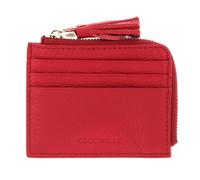 Coccinelle Pelle porta carte di credito Tassel Credit Card Holder Ruby rosso