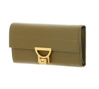 Coccinelle Pelle portafoglio Arlettis Wallet Grained Leather Seagrass cachi