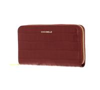 Coccinelle Pelle portafoglio Metallic Croco Shiny Soft Zip Around Wallet Cinnamon marrone