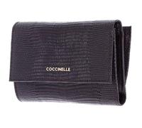 Coccinelle Pelle portafoglio Metallic Lizard Wallet Prune viola scuro