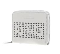 Coccinelle Pelle portafoglio Metallic Perforee Leather Zip Around Wallet White bianco