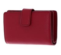 Coccinelle Pelle portafoglio Metallic Soft Mini Wallet Grained Leather Sangria mirtillo