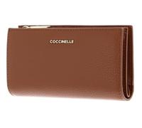 Coccinelle Portafoglio Metallic Soft Wallet in pelle Cognac marrone Donna One Size
