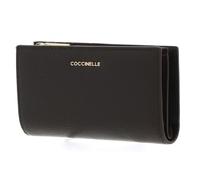 Coccinelle Pelle portafoglio Metallic Soft Wallet Fango verde scuro