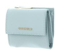 Coccinelle Pelle portafoglio Metallic Soft Wallet Grained Leather Aquamarine celeste