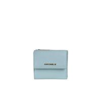 Coccinelle Pelle portafoglio Metallic Soft Wallet Grained Leather Aquamarine celeste