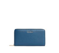 Coccinelle Pelle portafoglio Metallic Soft Wallet Grained Leather Deep Blue