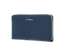Coccinelle Pelle portafoglio Metallic Soft Wallet Grained Leather Deep Blue