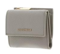 Coccinelle Pelle portafoglio Metallic Soft Wallet Grained Leather Eucalipto grigio-verde