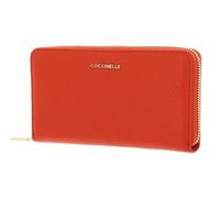 Coccinelle Pelle portafoglio Metallic Soft Wallet Grained Leather Gazpacho arancione