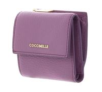 Coccinelle Pelle portafoglio Metallic Soft Wallet Grained Leather Jellyfish porpora