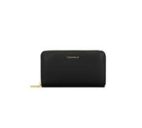 Coccinelle Pelle portafoglio Metallic Soft Wallet Grained Leather Noir nero