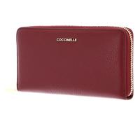 Coccinelle Pelle portafoglio Metallic Soft Wallet Grained Leather Ribes mirtillo